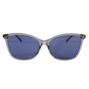 Jimmy Choo Cat Eye Women's Designer Sunglasses - Transparent Grey / Blue - NWT